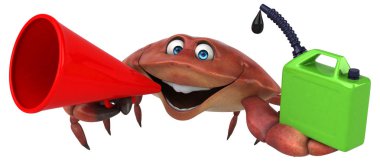 yağ ile eğlenceli çizgi film karakteri