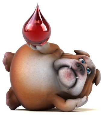 eğlenceli çizgi film karakteri ile damla 