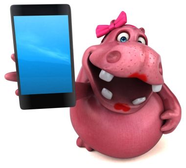  Çizgi film karakteri ile telefon 