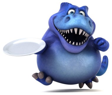 komik çizgi film karakteri plaka ile