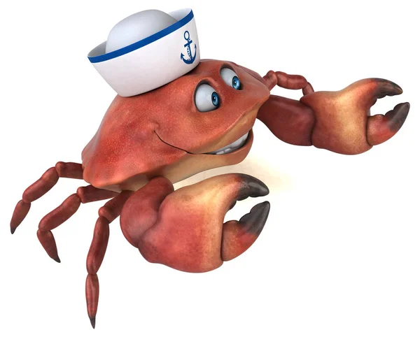 Kul krabba karaktär — Stockfoto