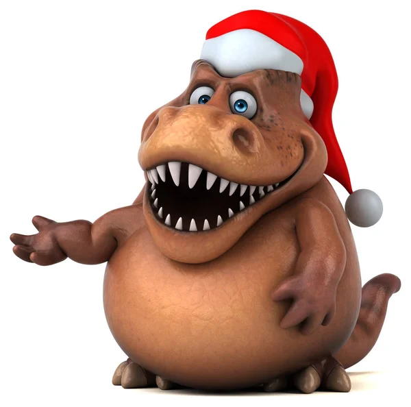 Dinosauro in Babbo Natale ha — Foto Stock