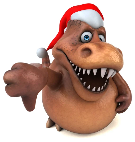 Dinosauro in Babbo Natale ha — Foto Stock