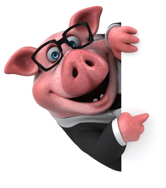 Fun pig character — Stock Photo, Image