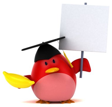 Muzlu komik çizgi film karakteri