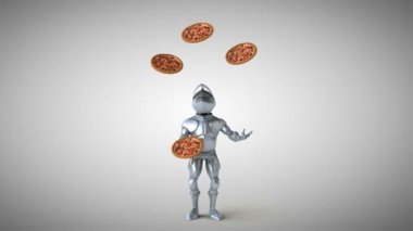 Pizza ile hokkabazlık şövalye   