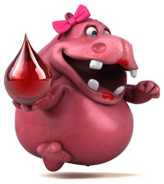 eğlenceli çizgi film karakteri ile damla