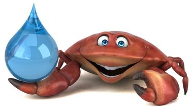 çizgi film karakteri ile damla 