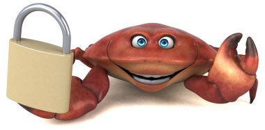  çizgi film karakteri ile asma kilit   