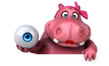 komik çizgi film karakteri göz ile