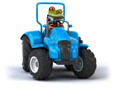 Traktör eğlenceli kurbağa