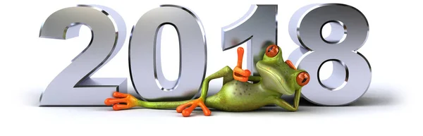 Fun frog -  Illustration — Stock Photo, Image