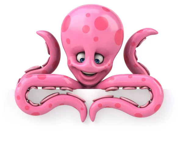 Charakter zábavné chobotnici — Stock fotografie