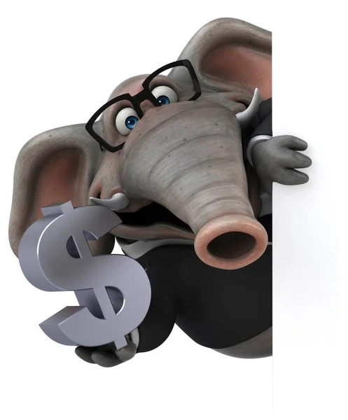 Seriefiguren med dollar — Stockfoto