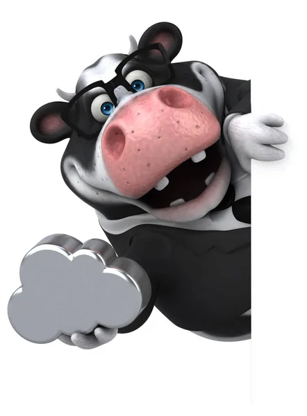 Spaß Cartoon-Figur mit Wolke — Stockfoto