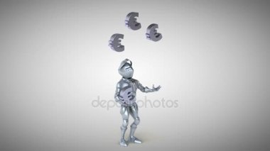 Euro işareti ile hokkabazlık şövalye 