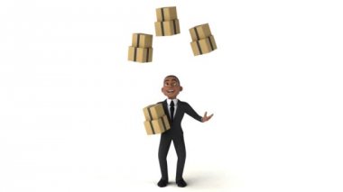 kutuları ile hokkabazlık işadamı 