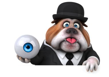 komik çizgi film karakteri göz ile