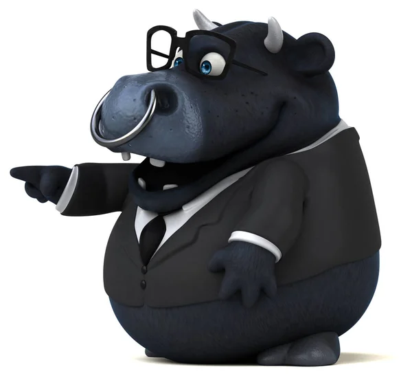 Homem de negócios personagem dos desenhos animados — Fotografia de Stock