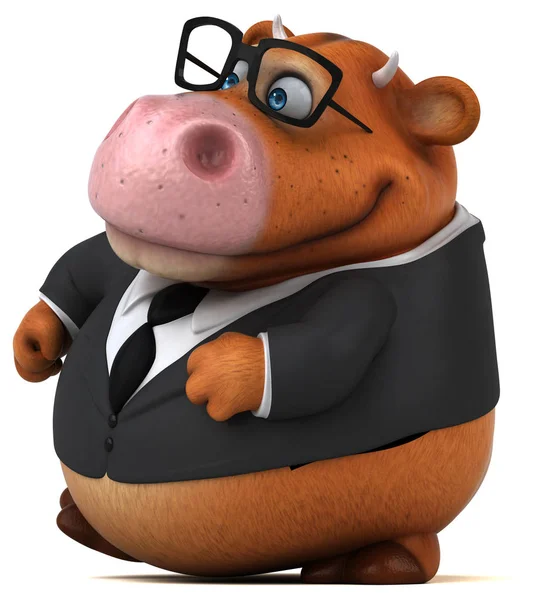 Uomo d'affari personaggio dei cartoni animati — Foto Stock