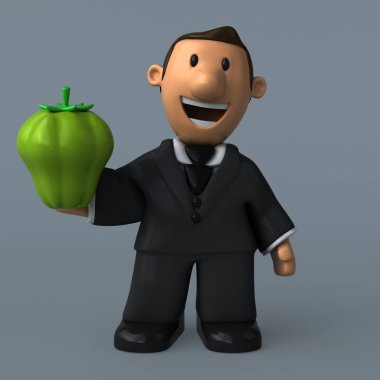 Çizgi film işadamı - illüstrasyon