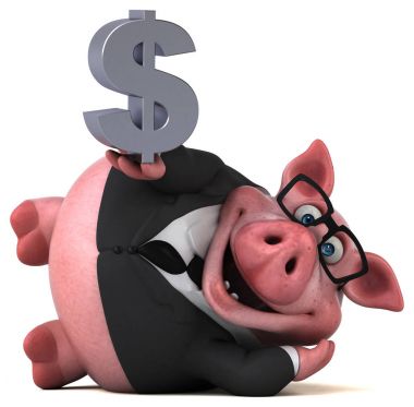 çizgi film karakteri Doları ile 