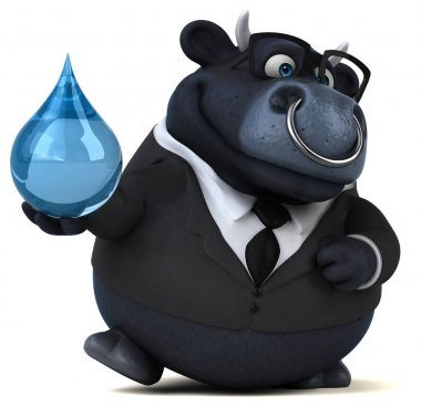 çizgi film karakteri ile damla 