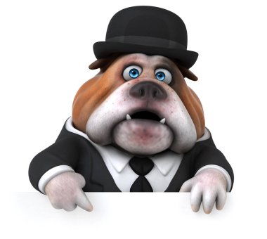 Eğlenceli karikatür işadamı