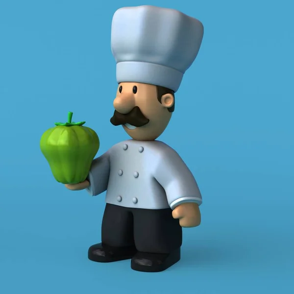 Personagem chef divertido — Fotografia de Stock