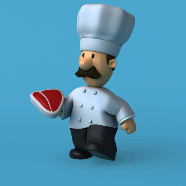 Personagem chef divertido — Fotografia de Stock