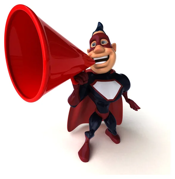 Fun superhero character — Stock Photo, Image