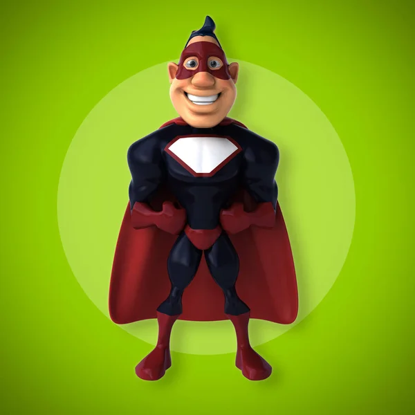 Personaje divertido superhéroe — Foto de Stock