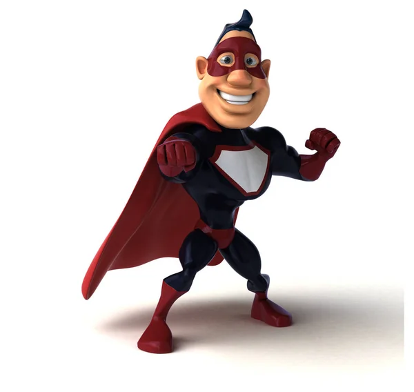 Cartoon character superhero — Stock Photo, Image