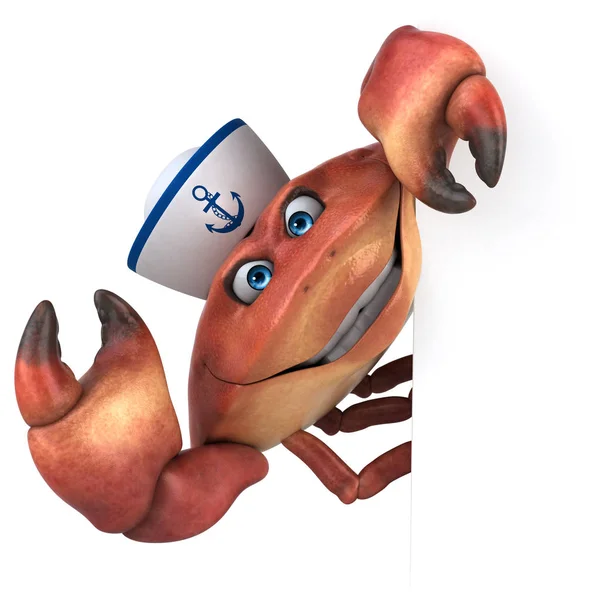 Leuk krab karakter — Stockfoto