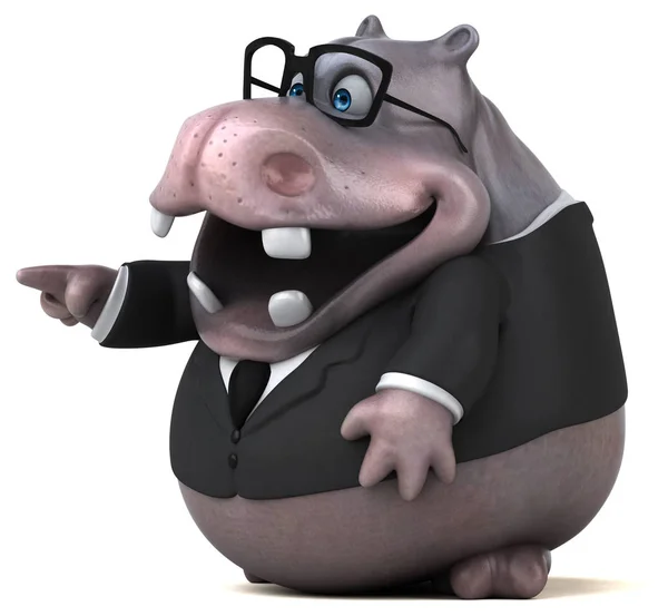 Fun cartoon businessman — Stock Photo, Image