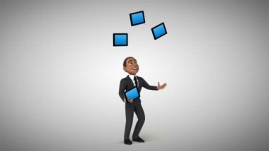  Tablet ile hokkabazlık işadamı