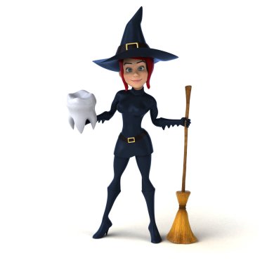 çizgi film karakteri ile diş