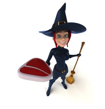 Çizgi film karakteri etli  