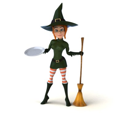 Plaka ile eğlenceli çizgi film karakteri   