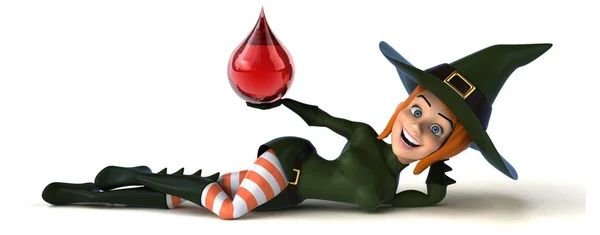 Χαρακτήρα κινουμένων σχεδίων με το αίμα — Φωτογραφία Αρχείου