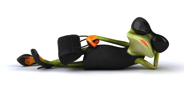 Cute Fun frog — Stock Photo, Image