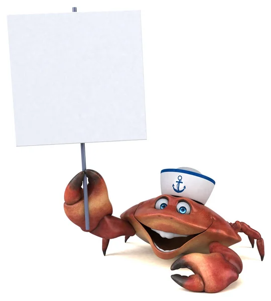Fun crab  character — Stock Photo, Image
