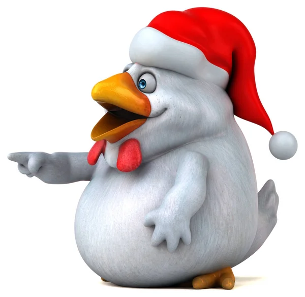 Character in santa claus hat — Stock Photo, Image