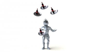 şarap ile hokkabazlık şövalye