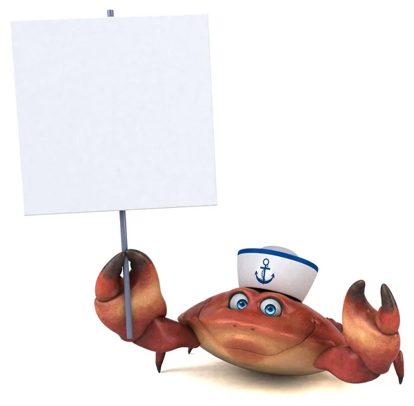 Fun crab  character — Stock Photo, Image