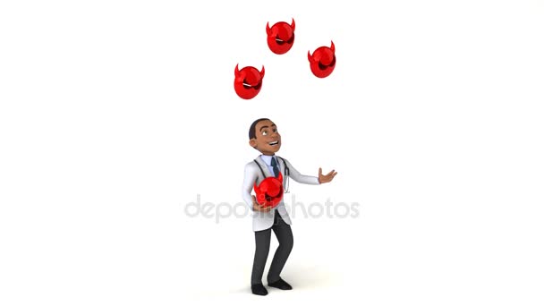 Pane doktore, žonglování s příznaky virus — Stock video