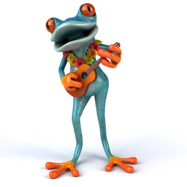 Müzik eğlenceli çizgi film karakteri