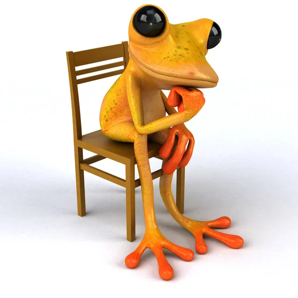 Niedlicher Spaßfrosch — Stockfoto