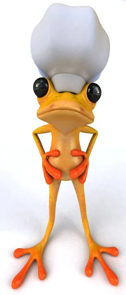 Fun frog - ilustracja — Zdjęcie stockowe
