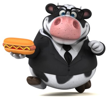 çizgi film karakteri ile sosisli    